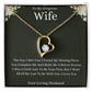 To My Gorgeous Wife Forever Love Necklace